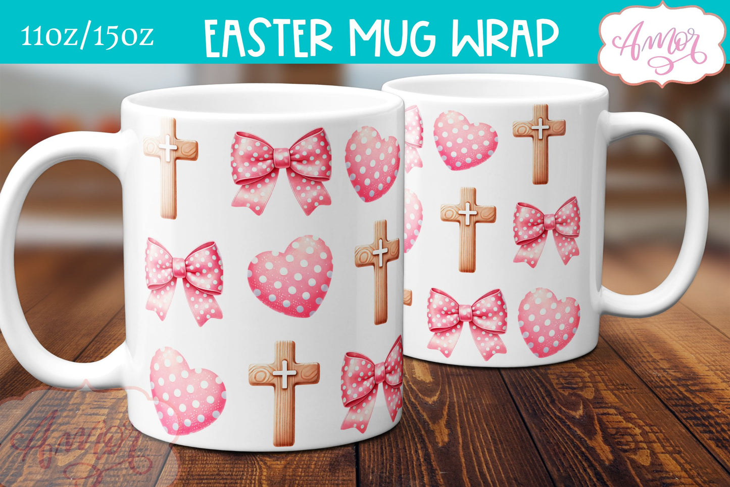 Christian Easter mug sublimation BUNDLE