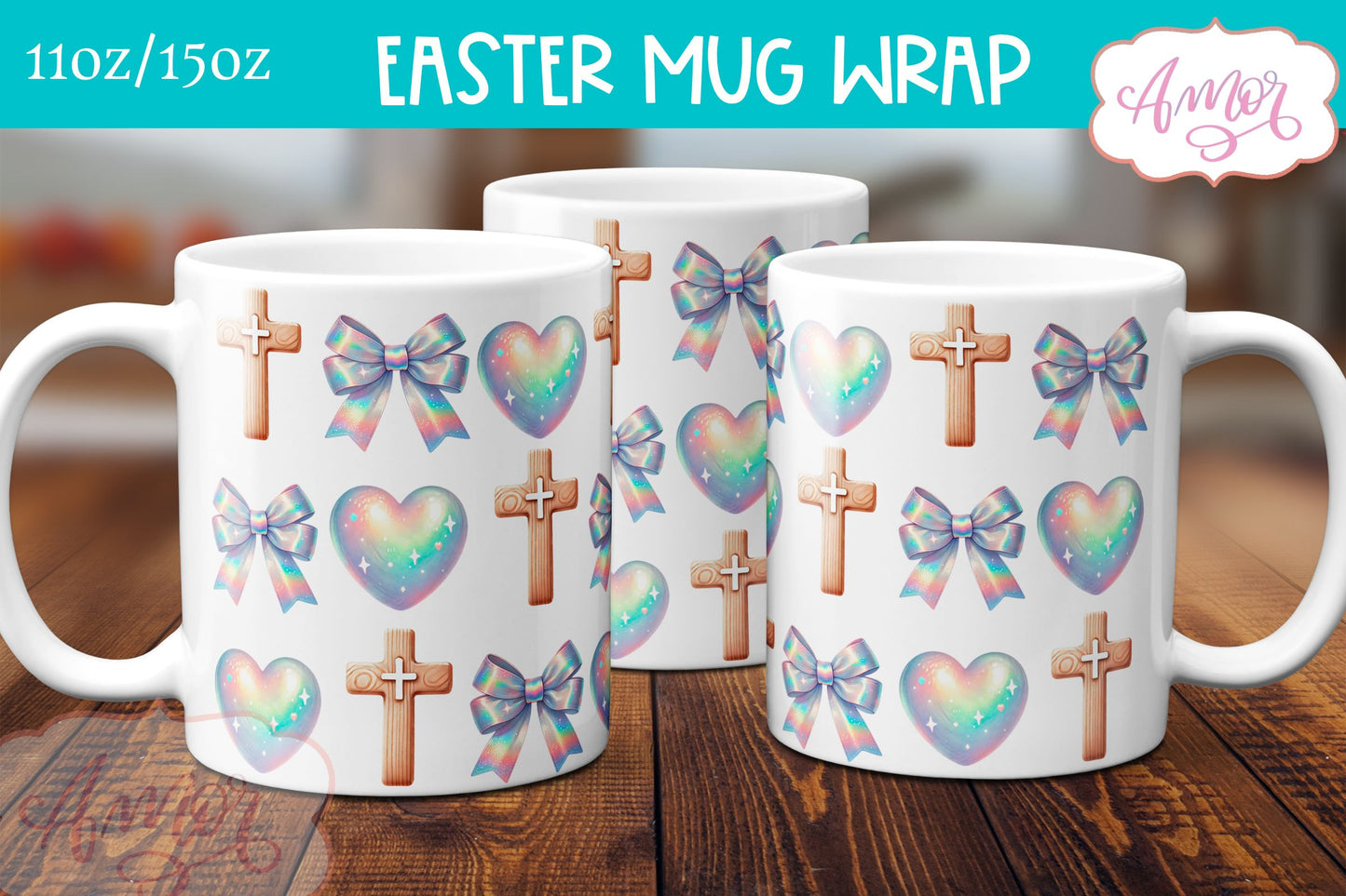 Christian Easter mug sublimation BUNDLE