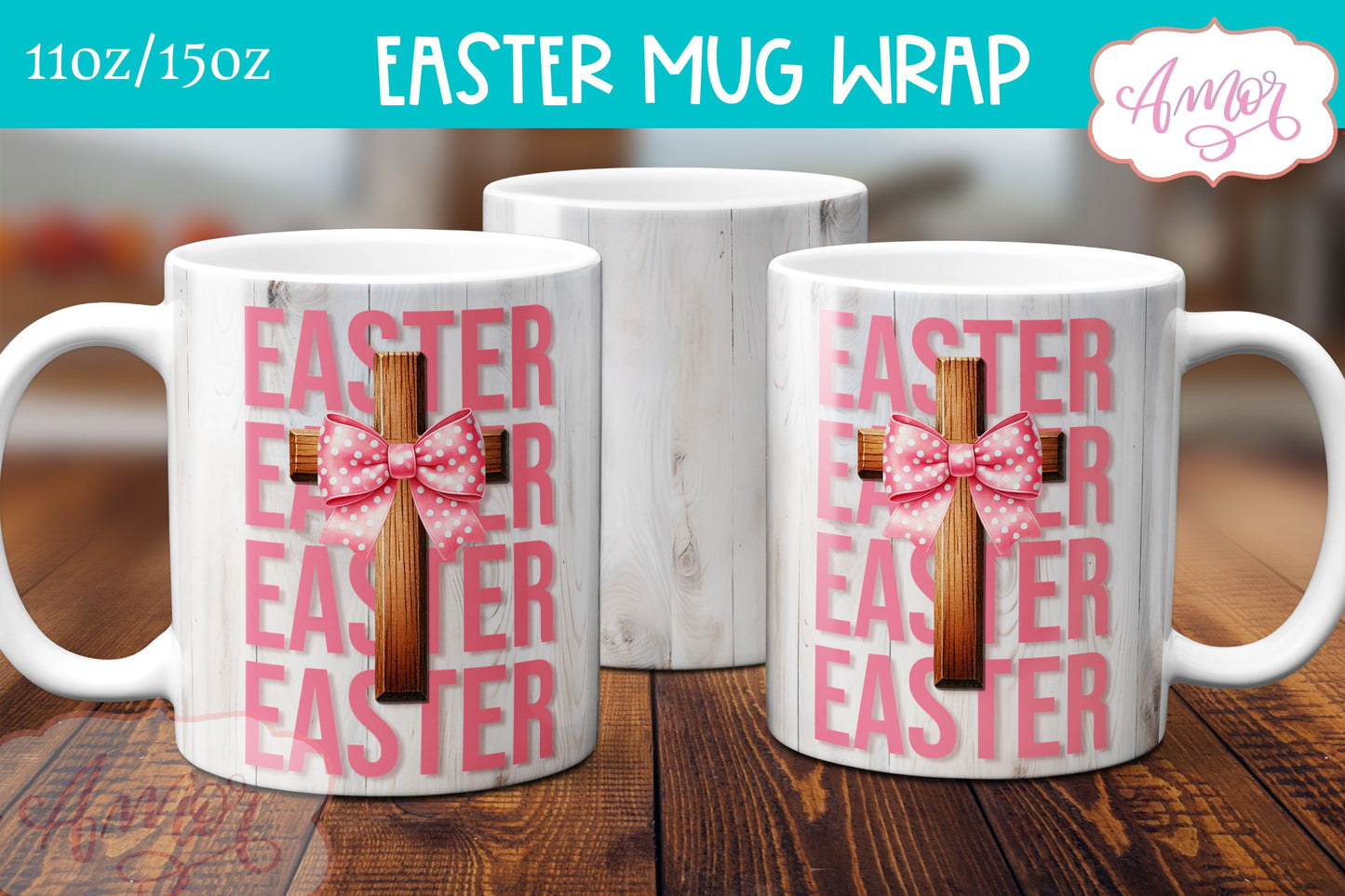 Christian Easter mug sublimation BUNDLE
