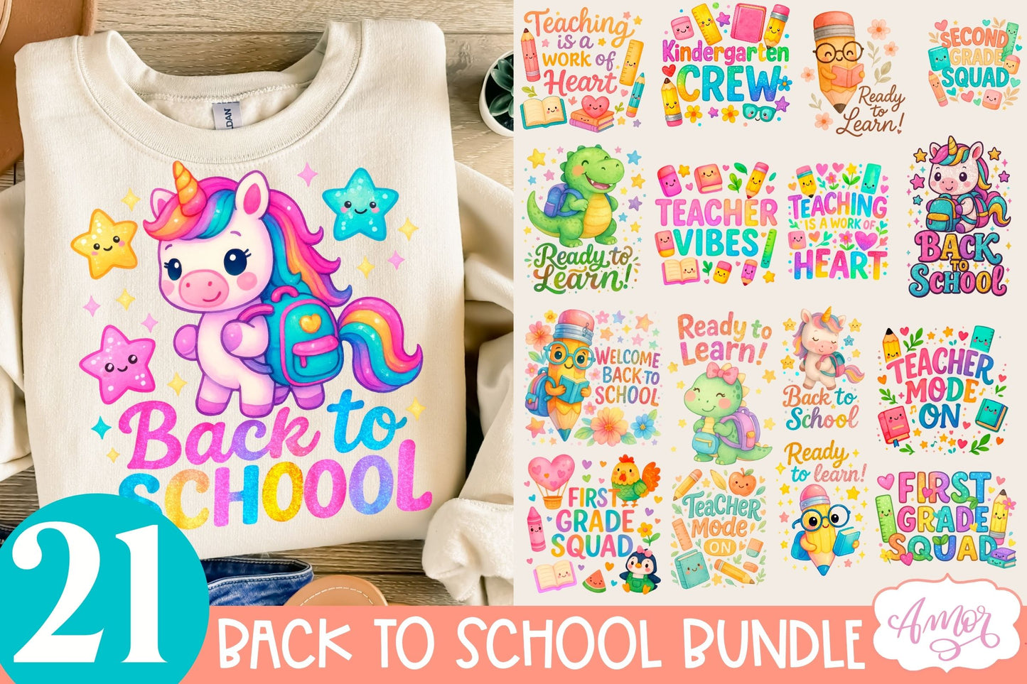 Back to school shirt PNG BUNDLE, Cute teacher sublimation