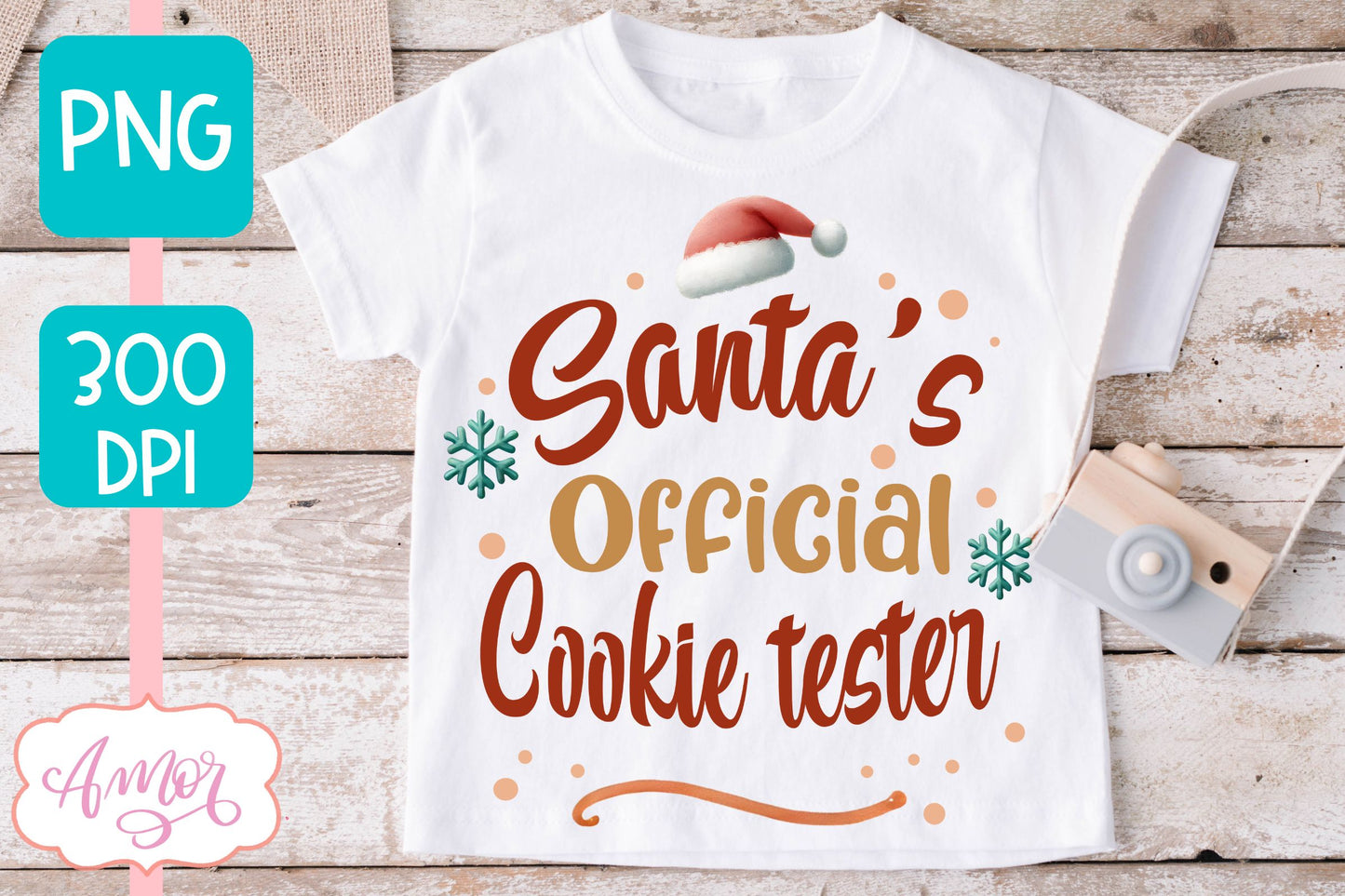 Santa's official cookie tester PNG | Christmas sublimation
