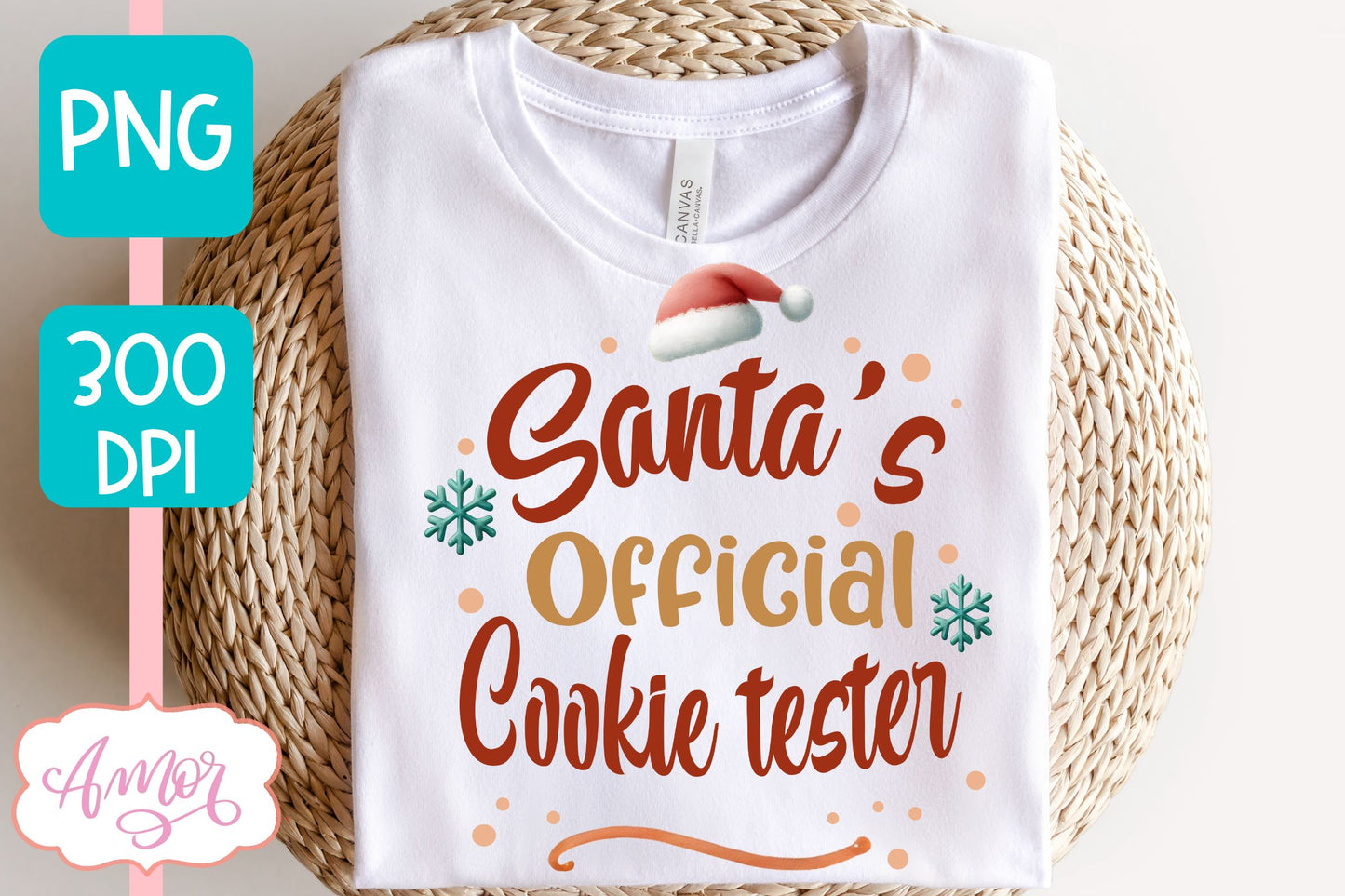 Santa's official cookie tester PNG | Christmas sublimation