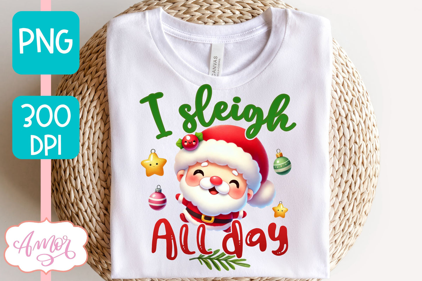 Funny Christmas PNG sublimation | Cute Santa PNG design