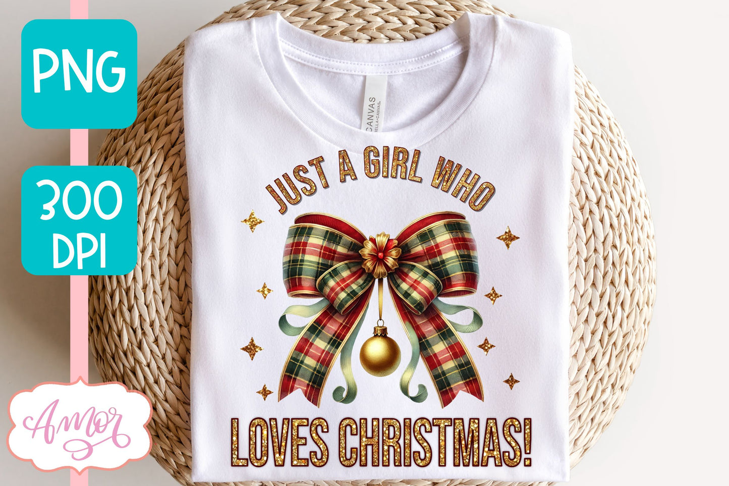 Just a girl who loves Christmas sublimation PNG design
