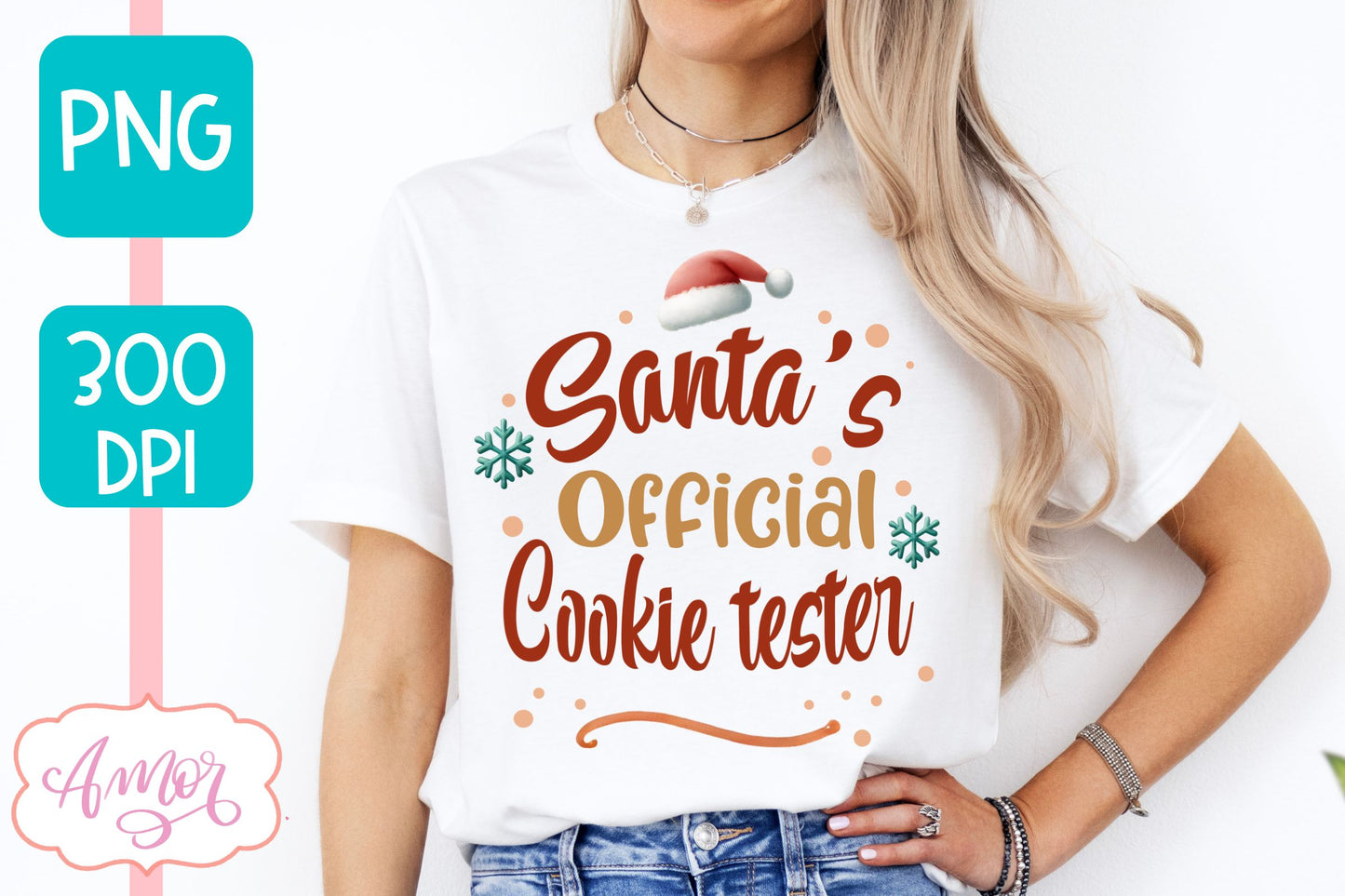 Santa's official cookie tester PNG | Christmas sublimation