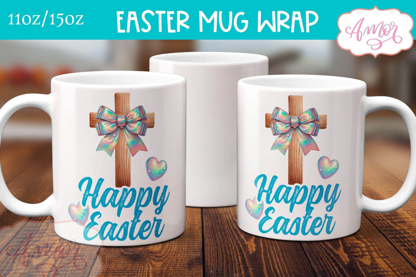 Christian Easter mug sublimation BUNDLE