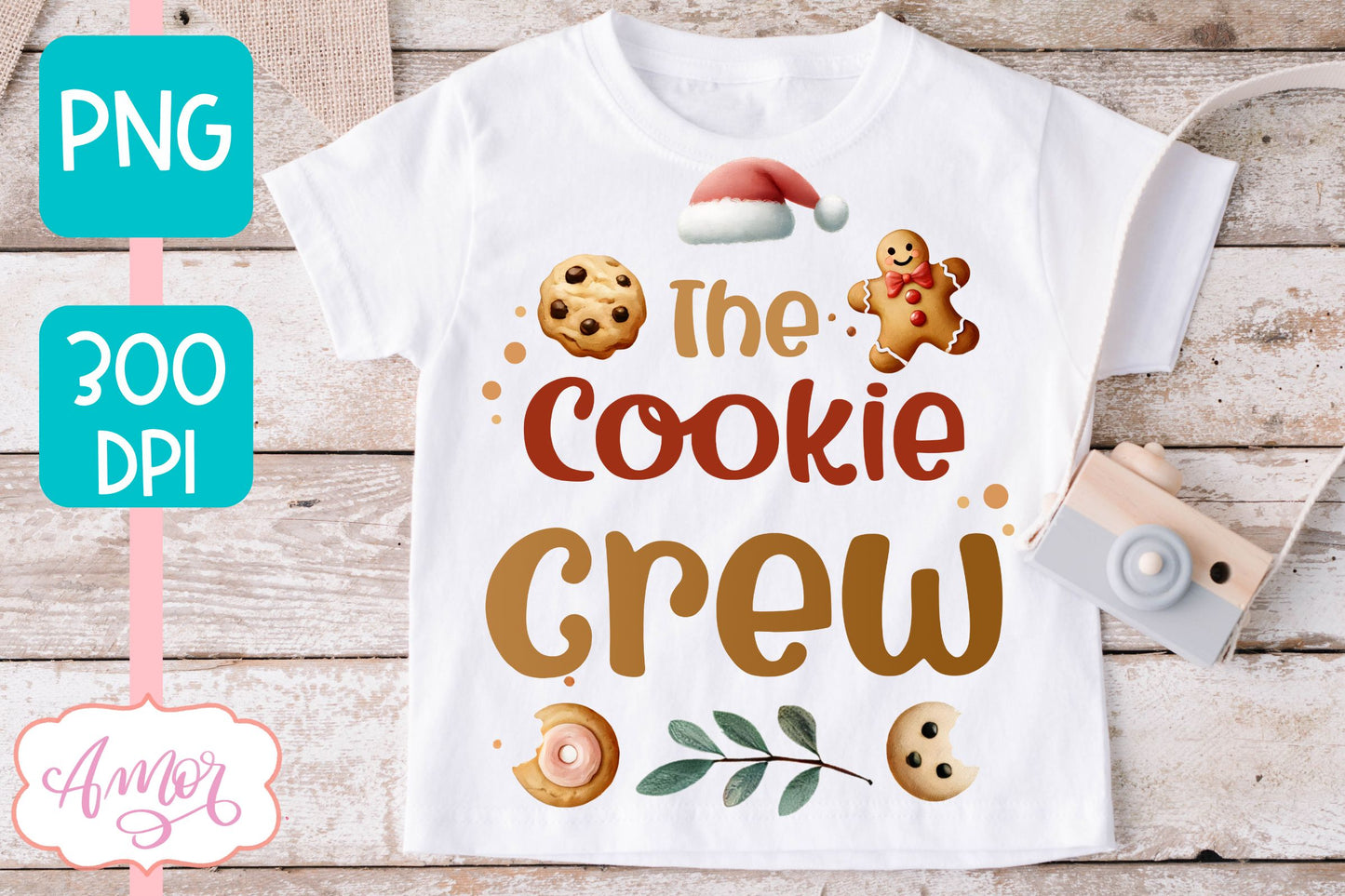 The Cookie Crew PNG | Cute Christmas PNG sublimation design