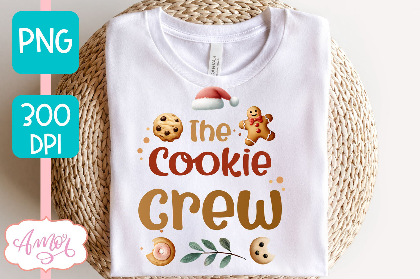 The Cookie Crew PNG | Cute Christmas PNG sublimation design