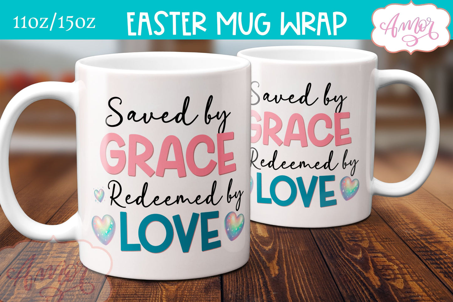Christian Easter mug sublimation BUNDLE