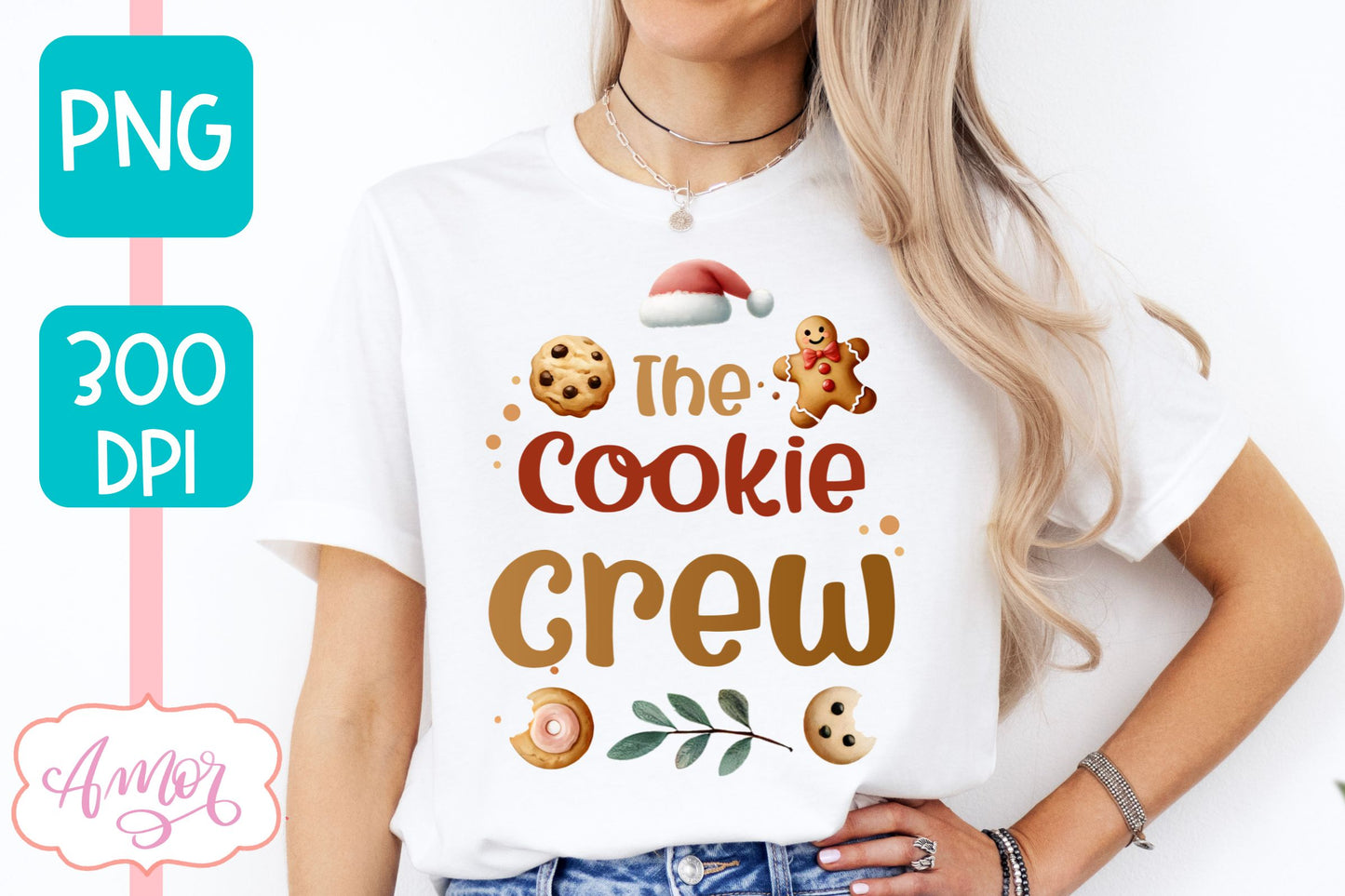 The Cookie Crew PNG | Cute Christmas PNG sublimation design