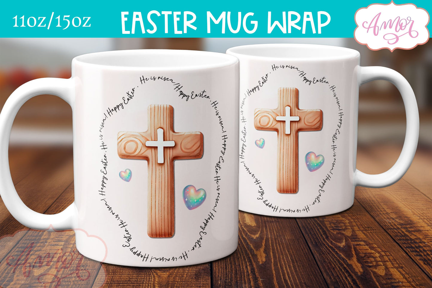 Christian Easter mug sublimation BUNDLE