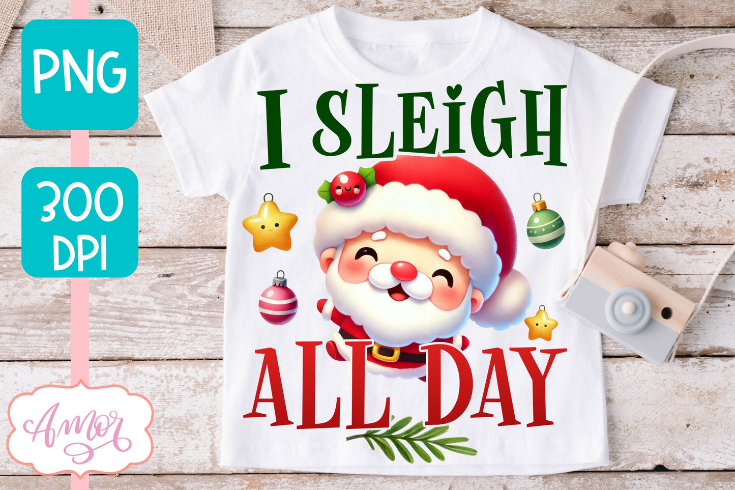 Funny Christmas PNG sublimation | Cute Santa PNG design