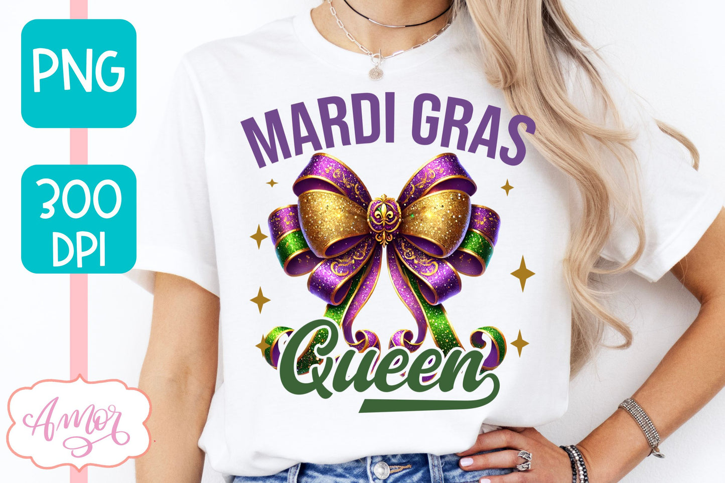 Mardi Gras Queen PNG Sublimation design | Mardi gras shirt