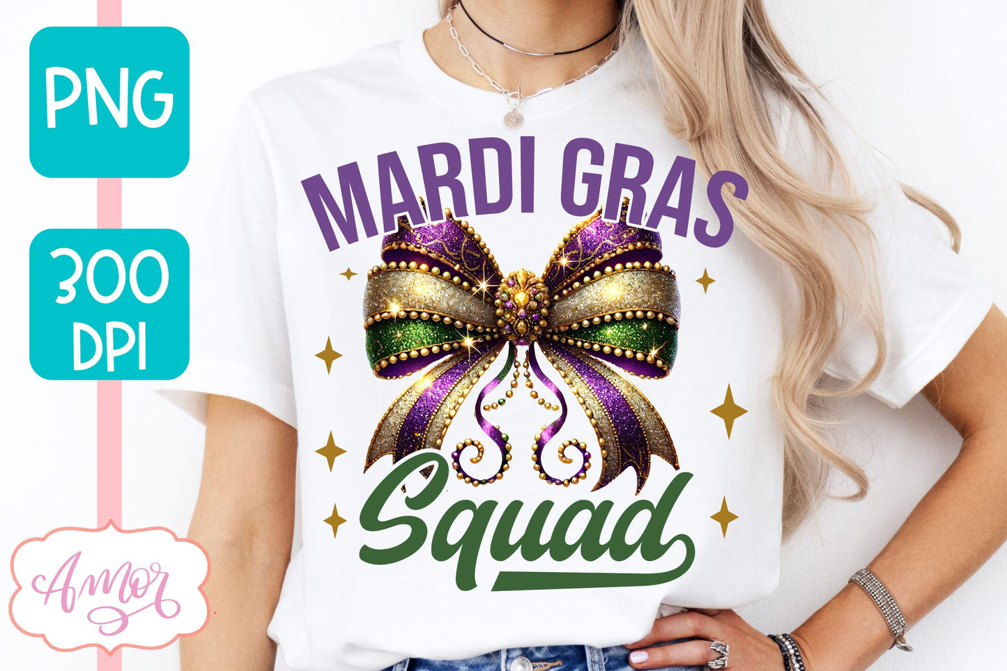 Mardi Gras squad PNG Sublimation design | Mardi gras shirt