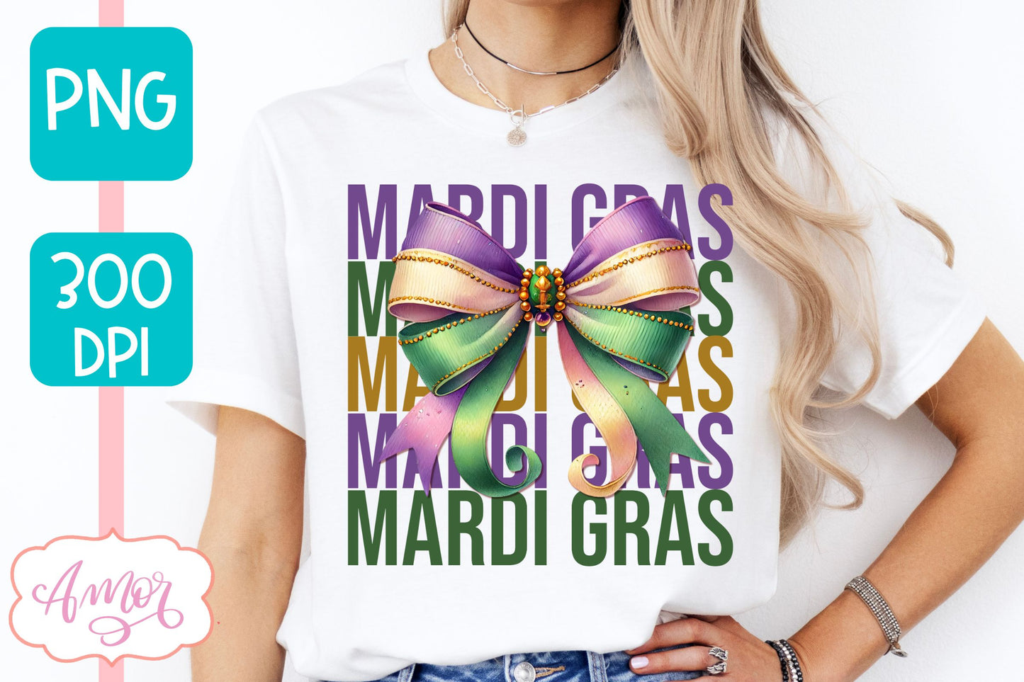 Mardi Gras PNG Sublimation design | Coquette Mardi gras shirt
