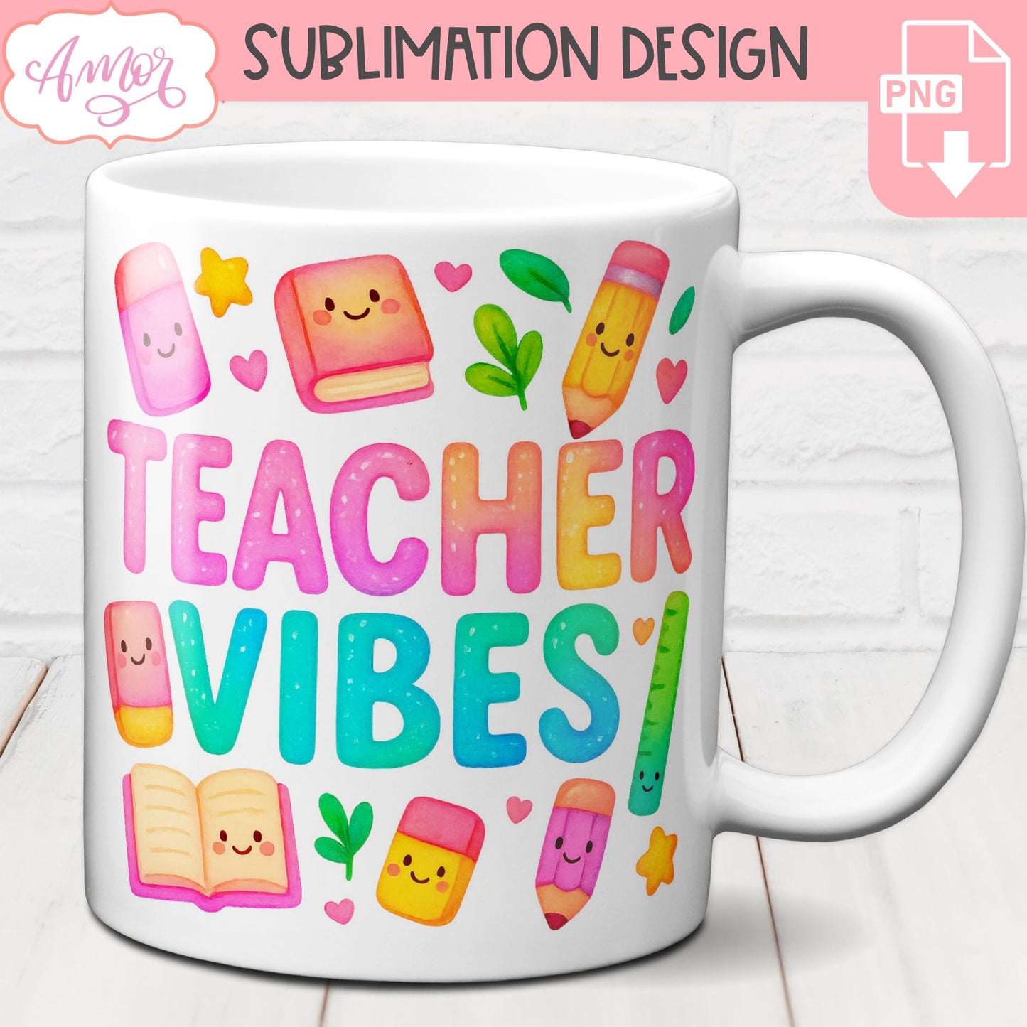 Teacher vibes shirt PNG, Cute Teacher sublimation design