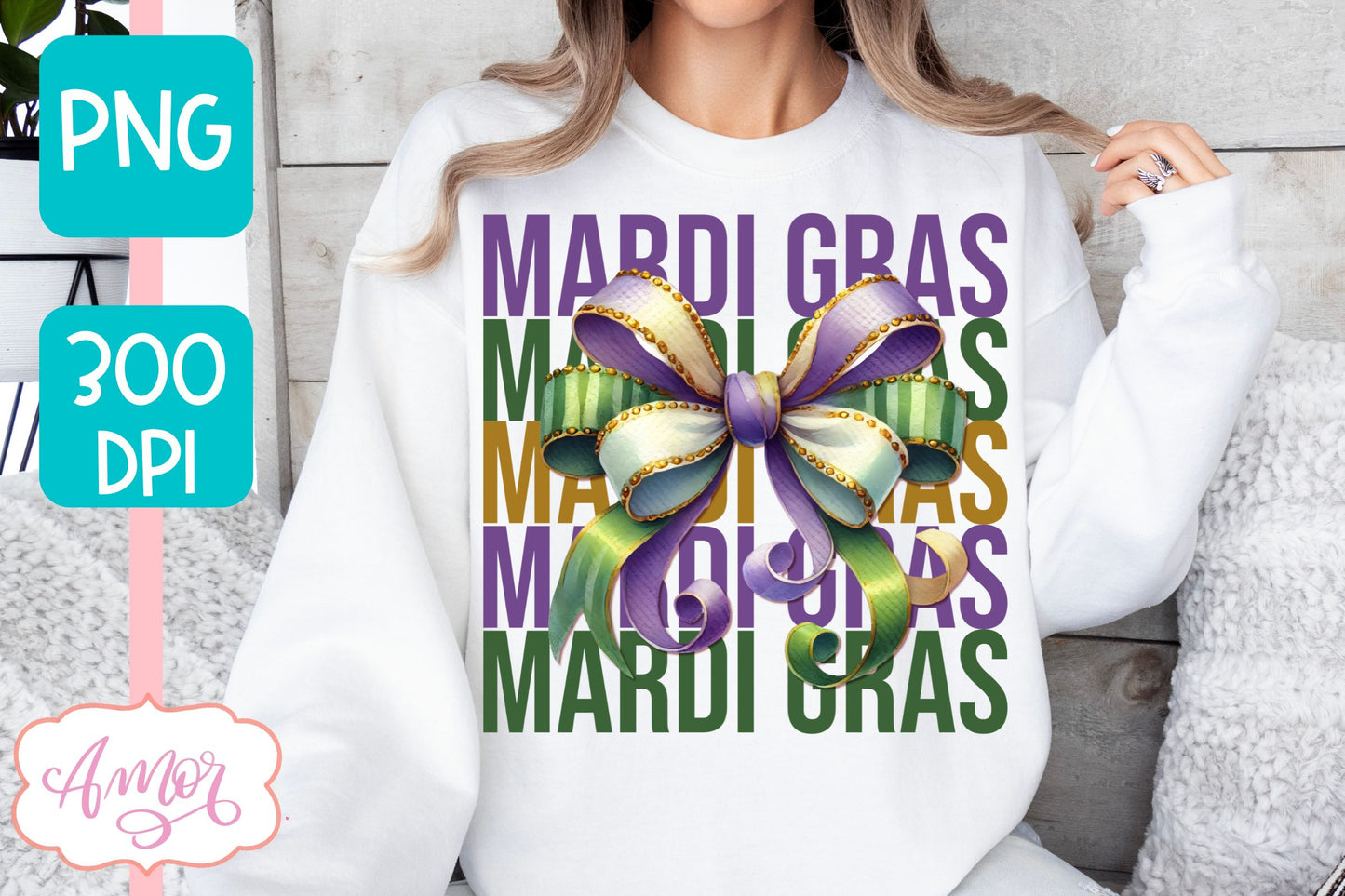 Mardi Gras PNG Sublimation design | Coquette Mardi gras shirt