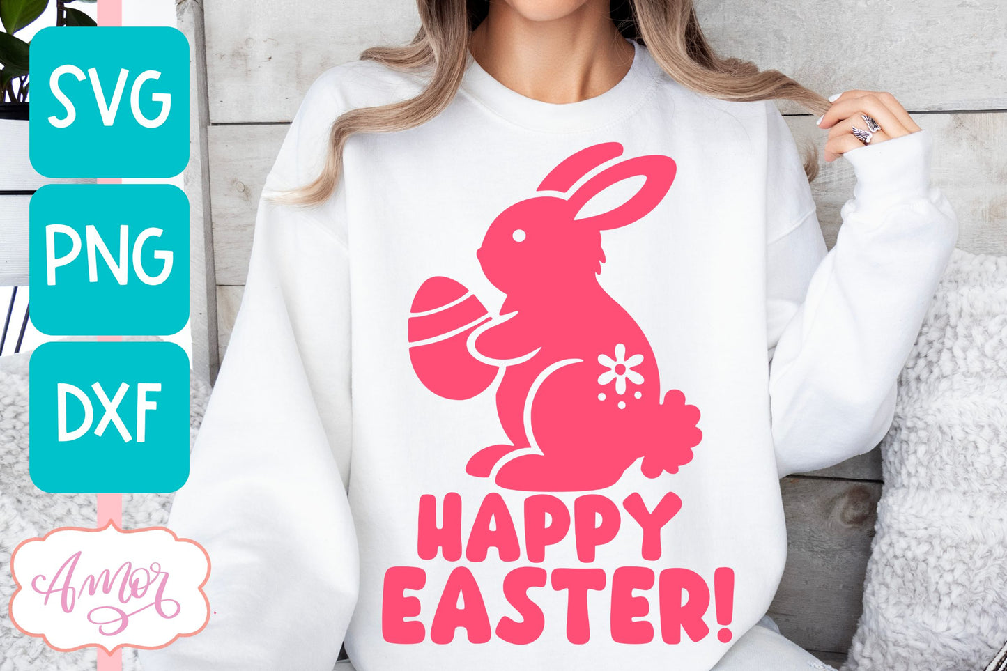 Easter Bunny SVG | Happy Easter Cut File for Cricut