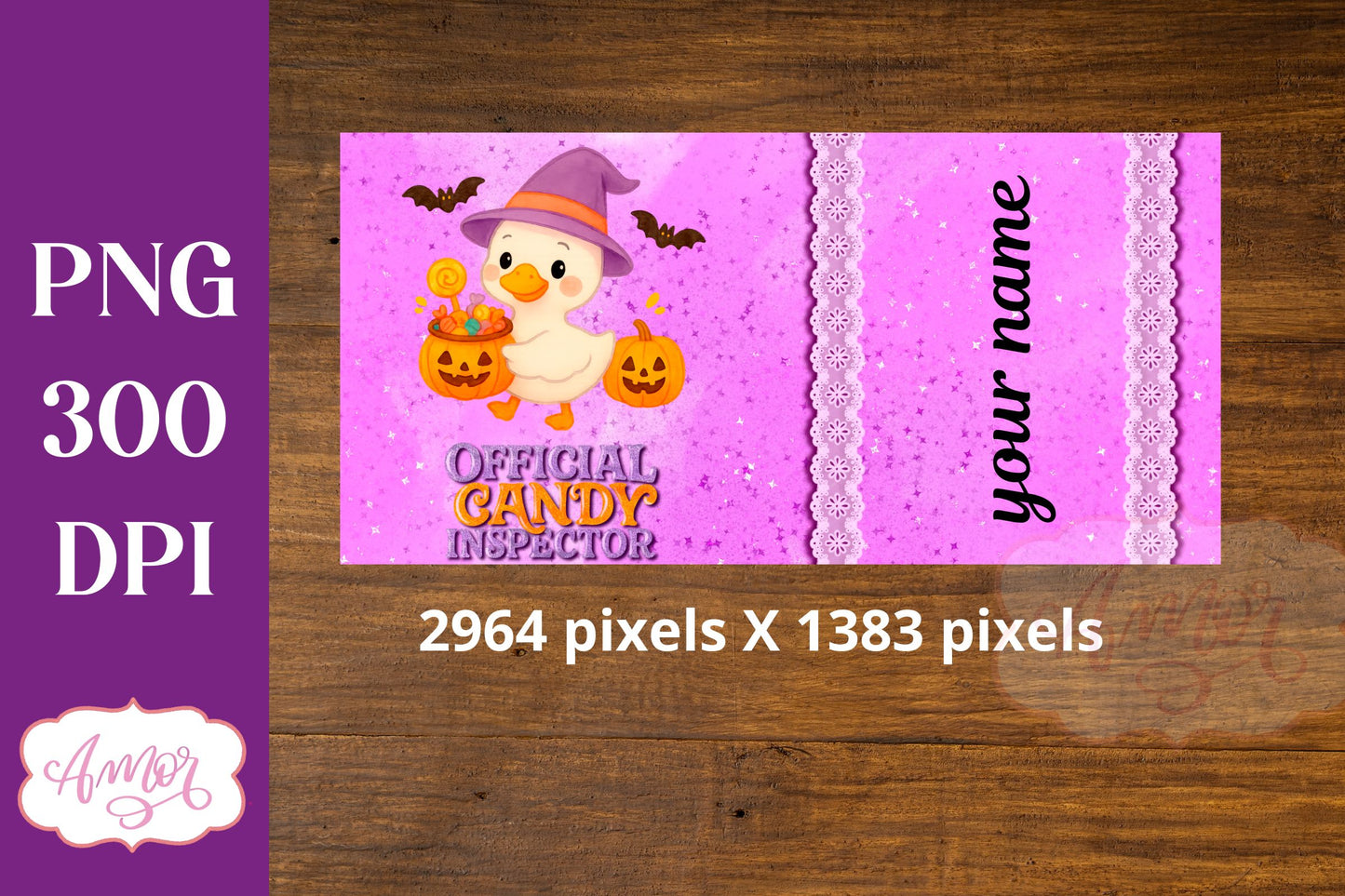 Candy inspector sippy cup sublimation, Halloween sippy cup