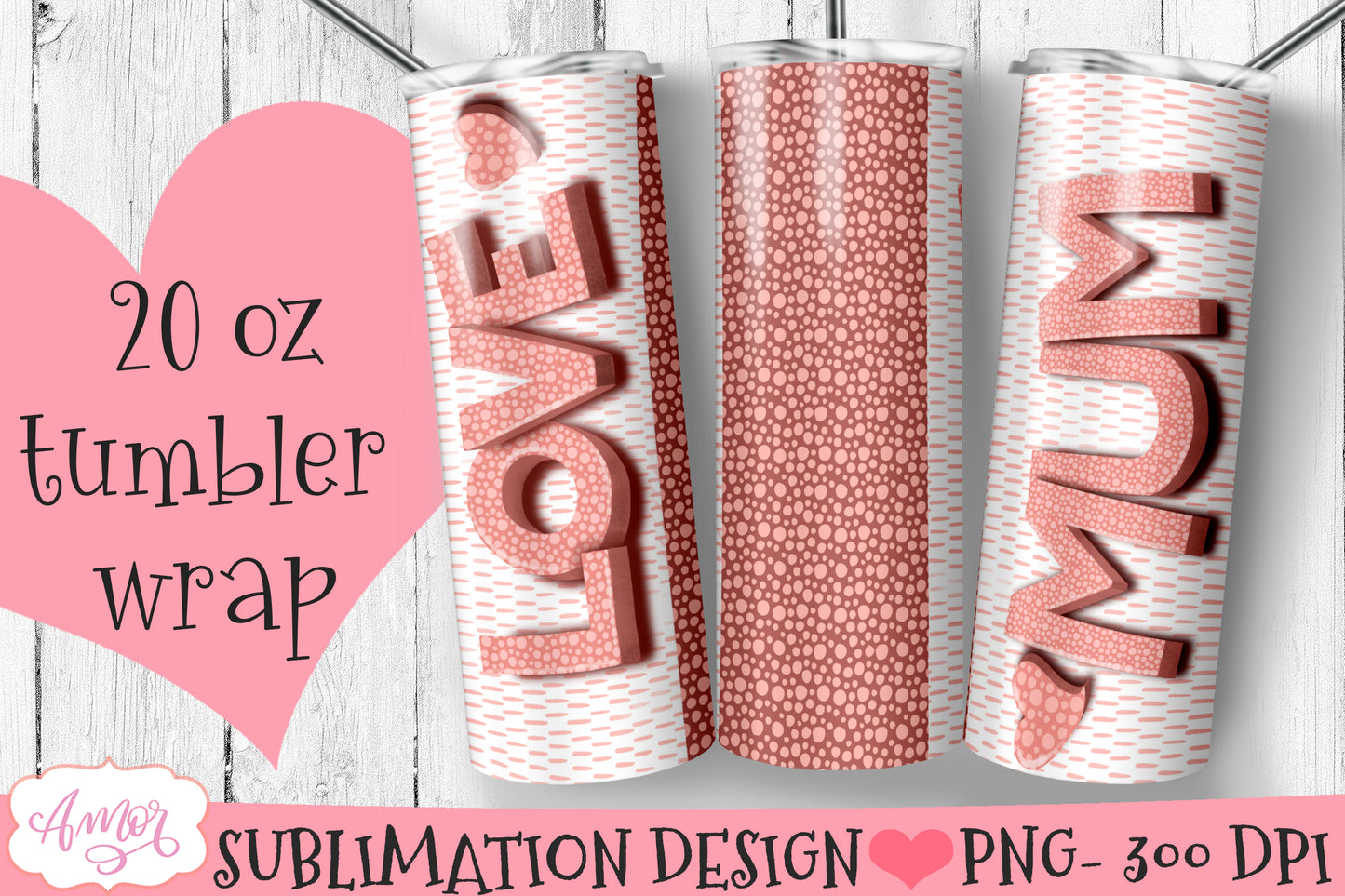 Mum tumbler wraps for sublimation BUNDLE | Mother's day PNG