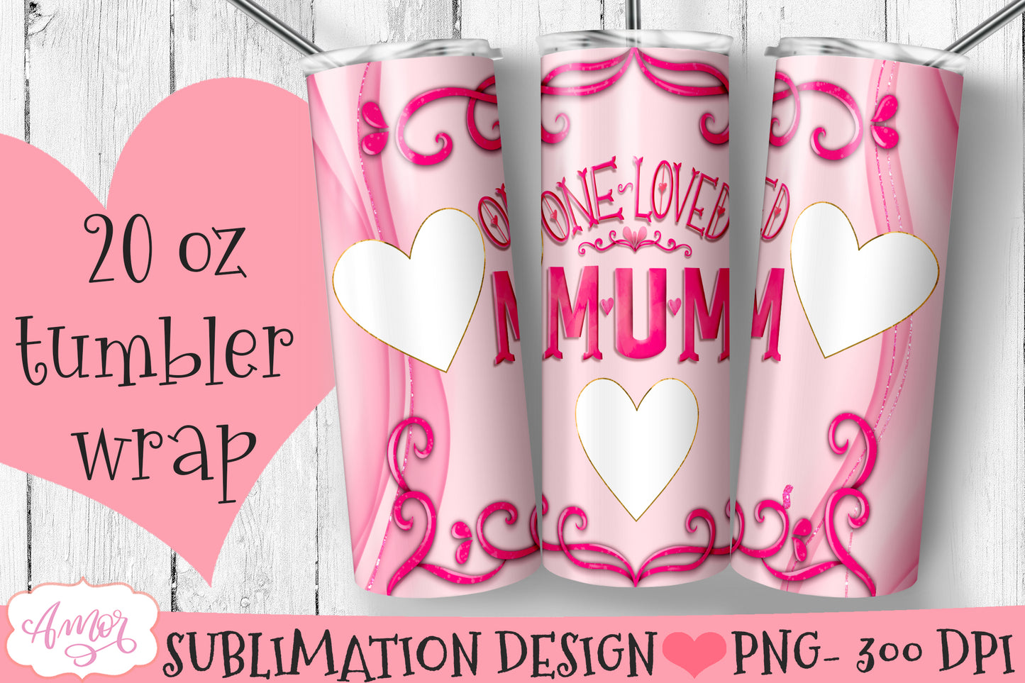 Mum tumbler wraps for sublimation BUNDLE | Mother's day PNG