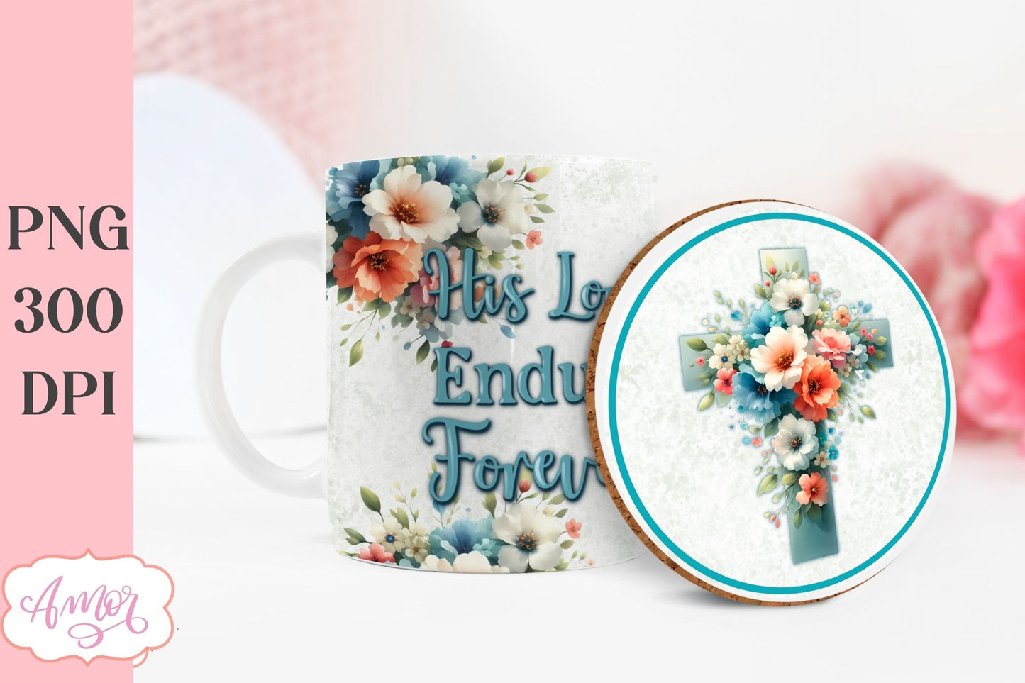 Christian Easter mug Wrap for sublimation for 11oz and 15oz