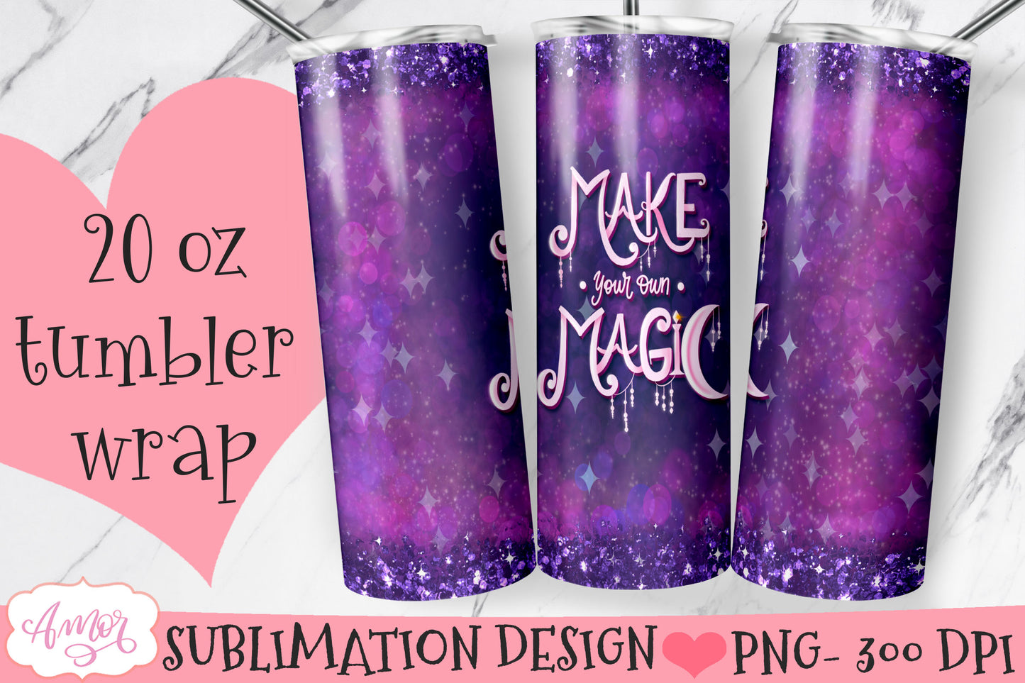Make your own magic Tumbler Wrap for Sublimation