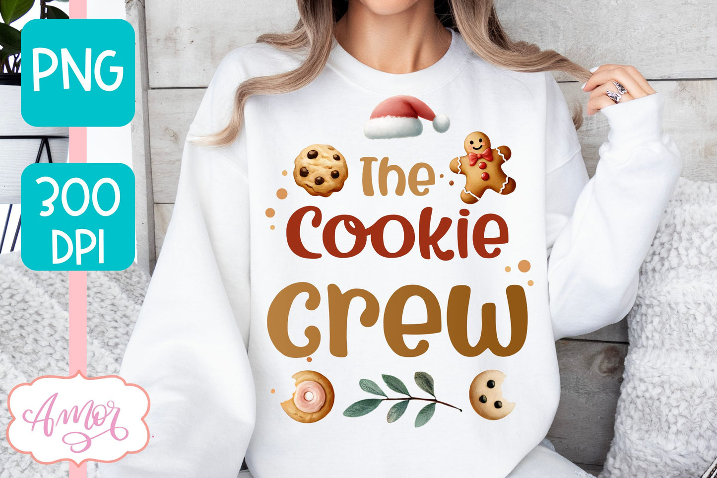 The Cookie Crew PNG | Cute Christmas PNG sublimation design