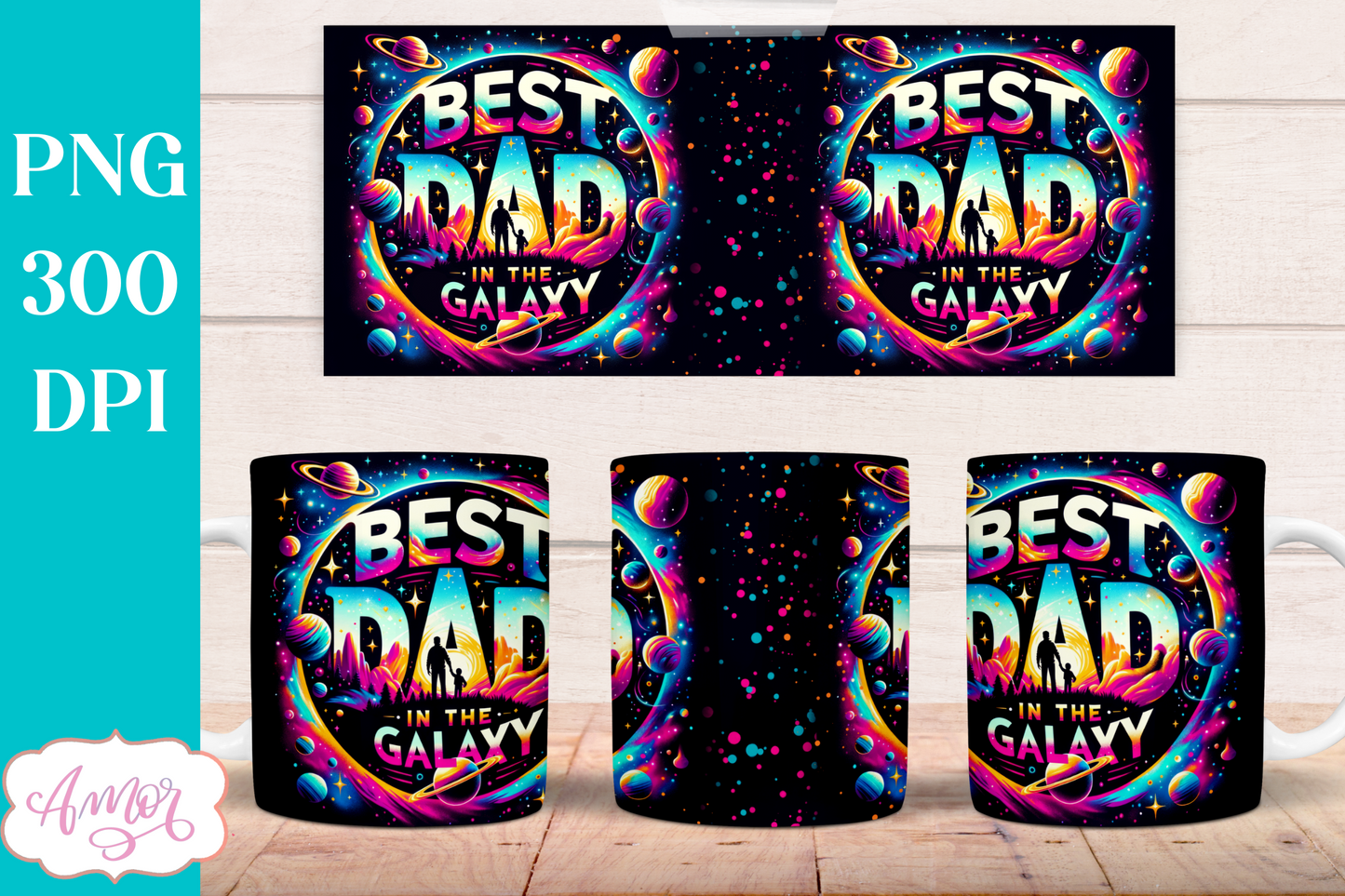 Best Dad mug wrap sublimation PNG | Father's day mug PNG