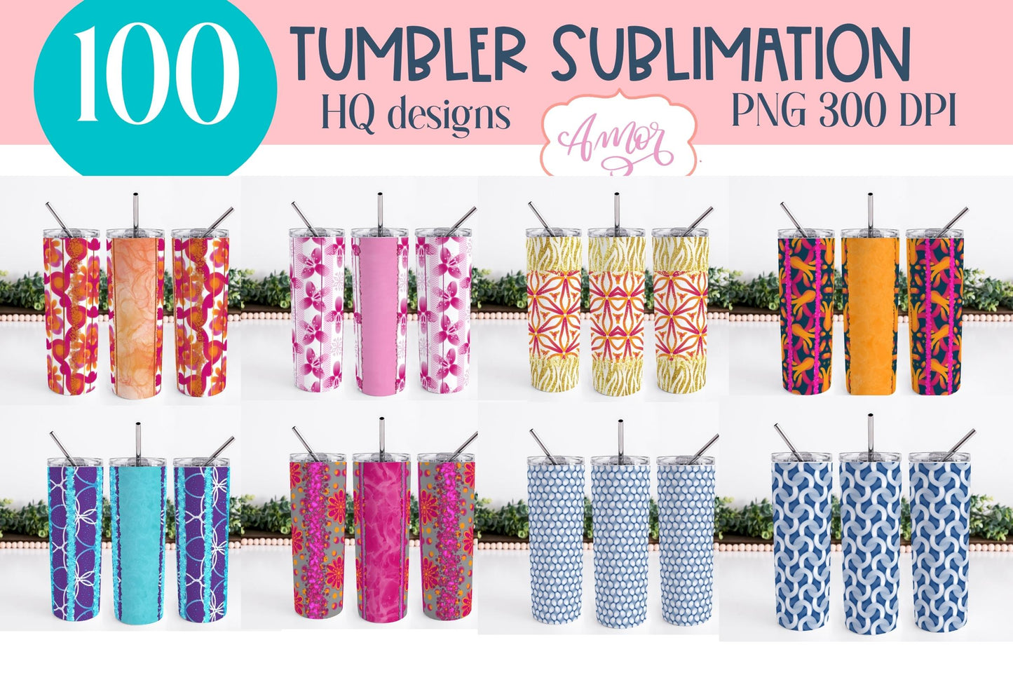Big Bundle Tumbler Sublimation PNG 100 tumbler wrap PNG