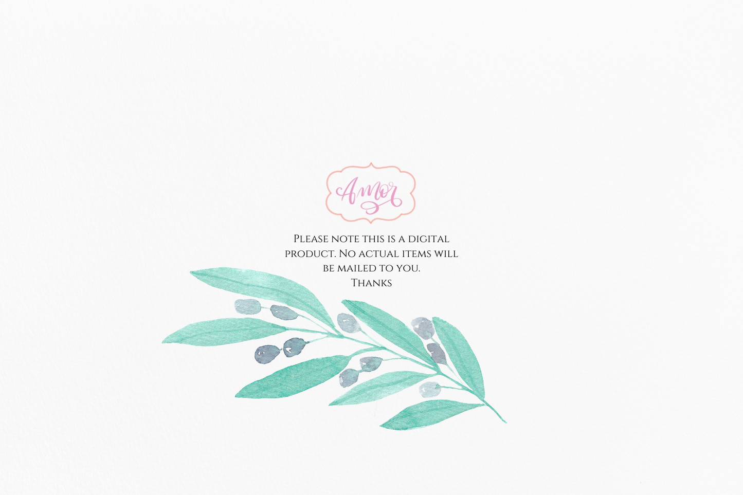 Watercolor rose flowers clipart