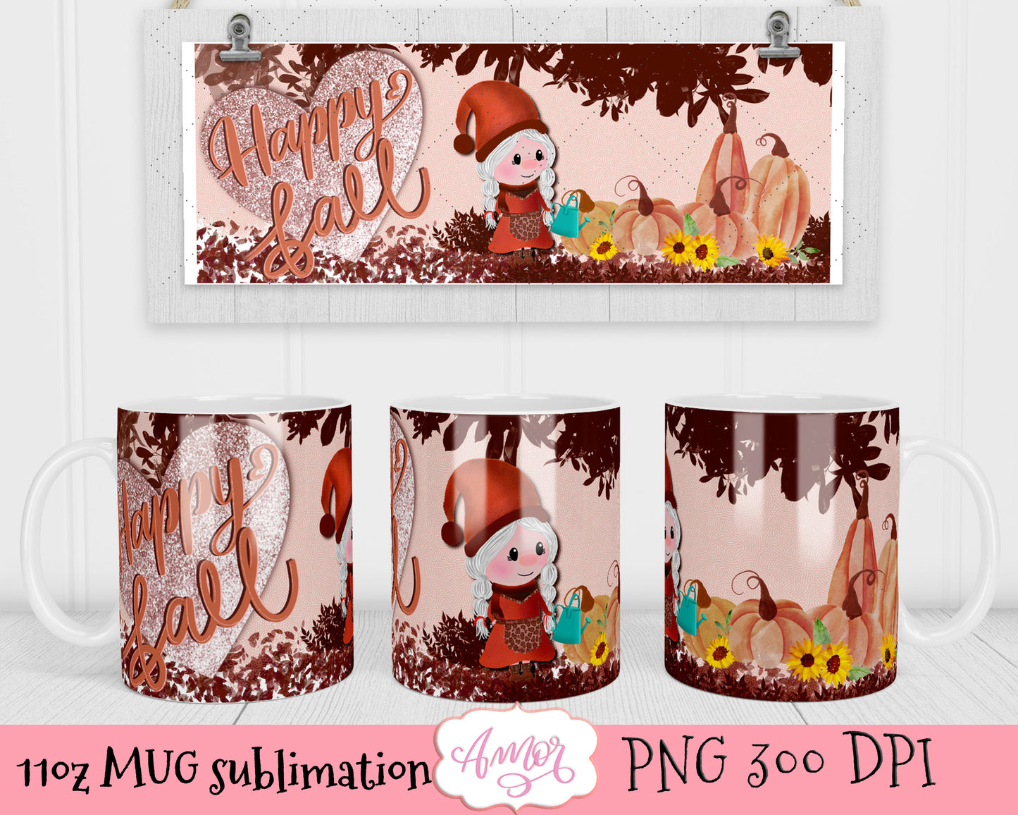 Bundle Thanksgiving 11oz mug sublimation design