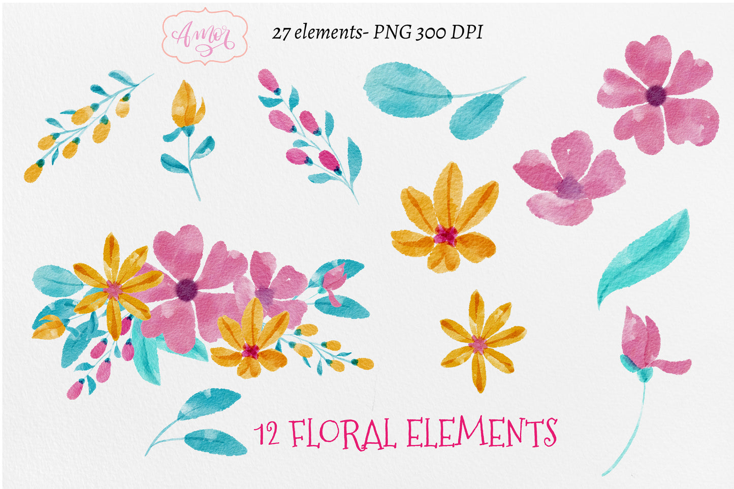 Watercolor Princess Clipart for invitations