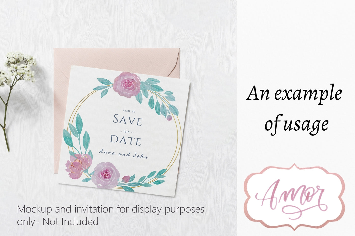 Blush Floral watercolor clipart