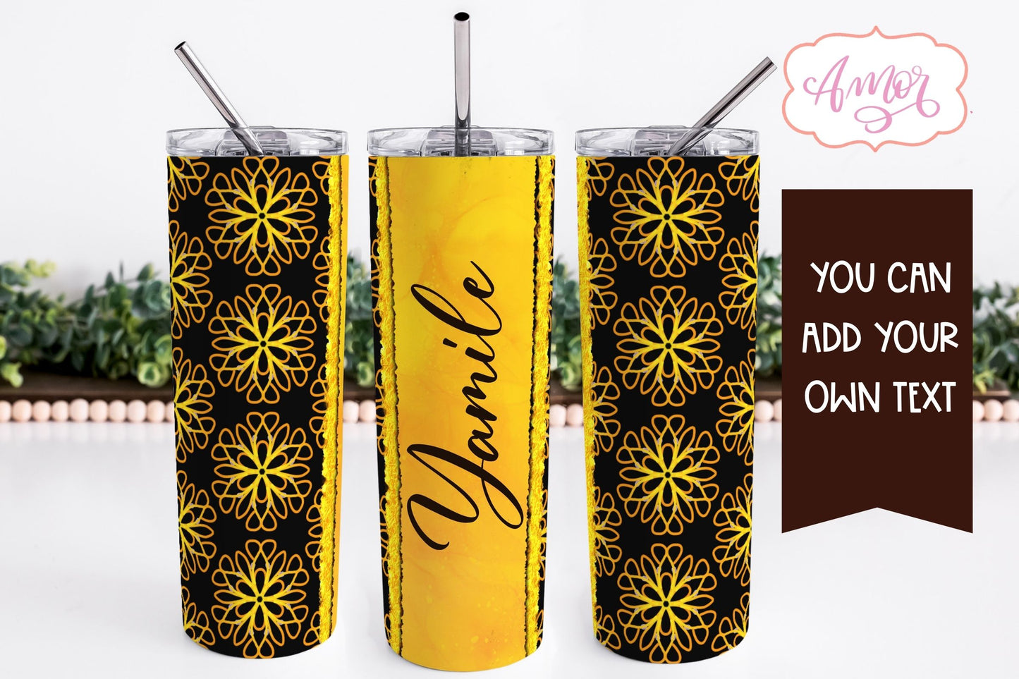 Boho Seamless Tumbler Wrap for Sublimation BUNDLE