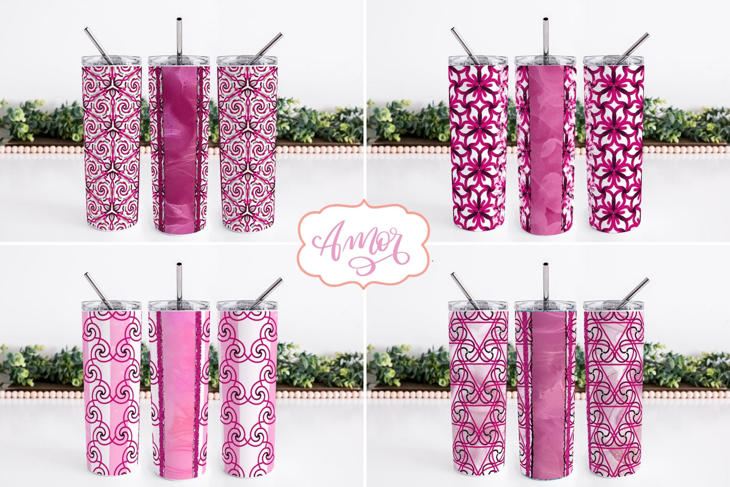 Customizable Tumbler Wrap for Sublimation BUNDLE