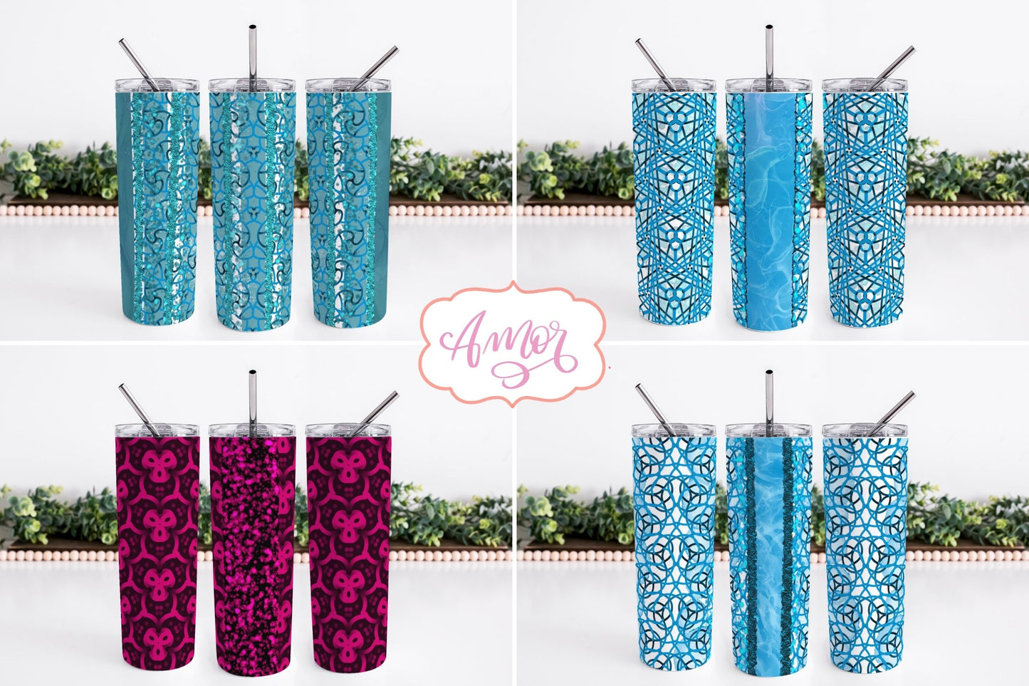 Customizable Tumbler Wrap for Sublimation BUNDLE