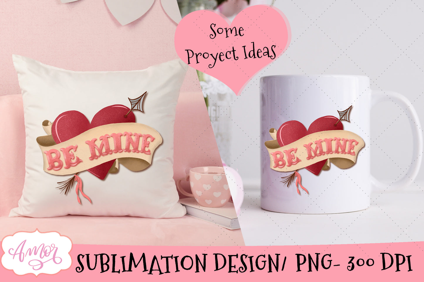 Be mine PNG digital file for Sublimation