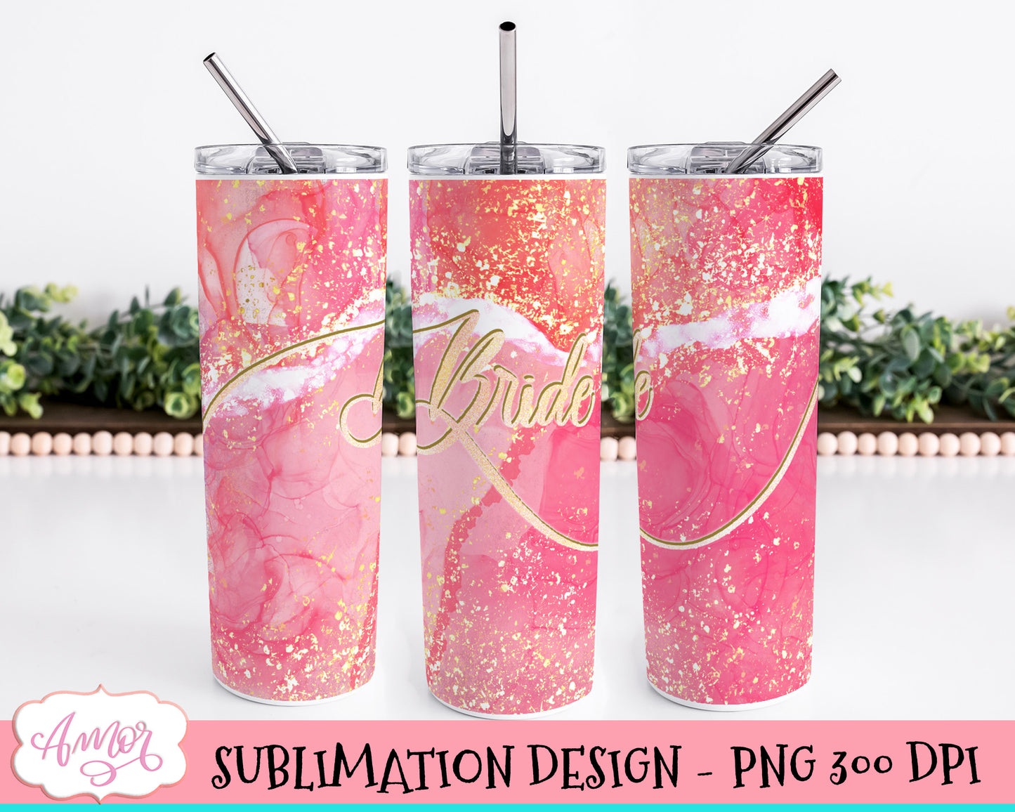 Bride Tumbler Wrap for Sublimation