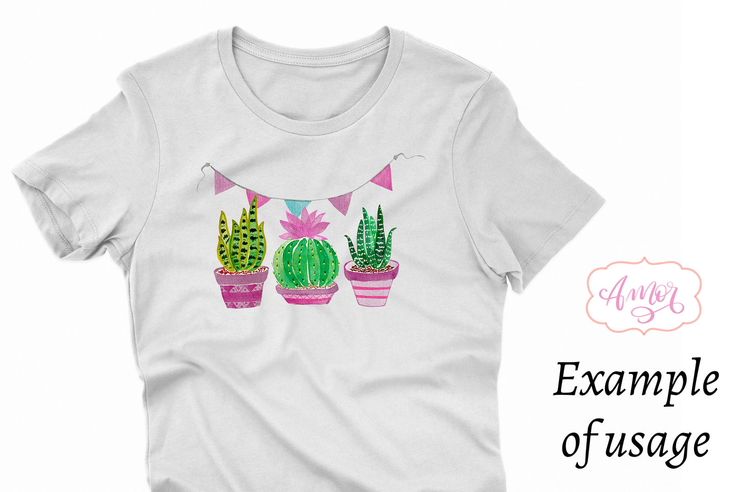 Watercolor Cactus clipart