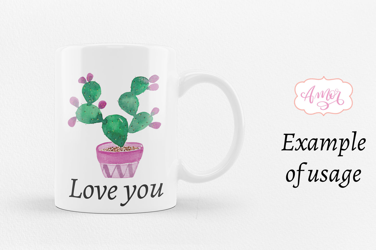 Watercolor Cactus clipart