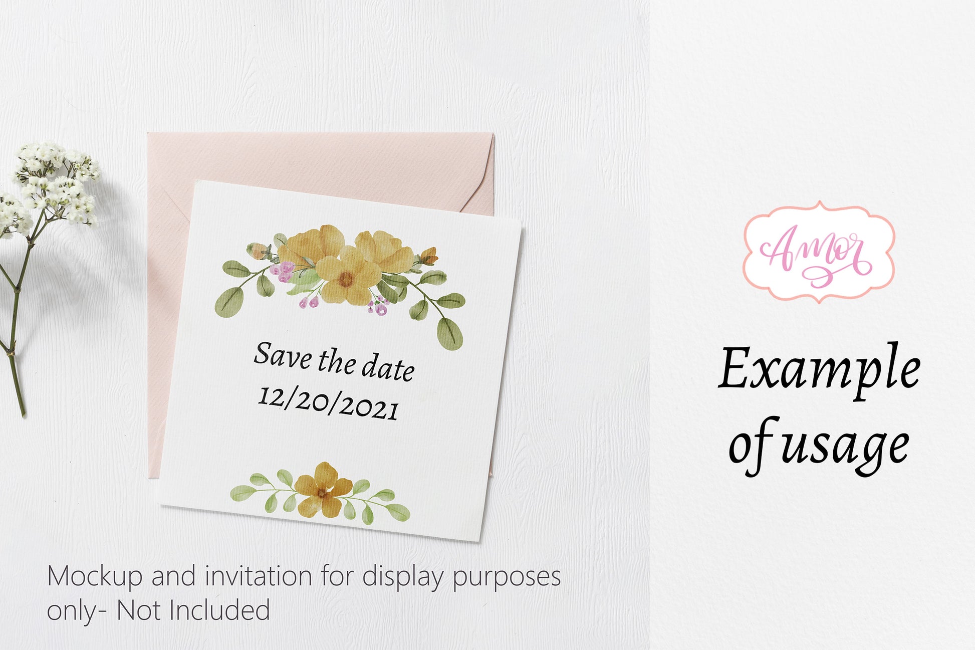 Watercolor flowers clipart