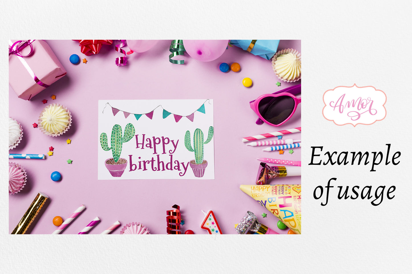 Watercolor Cactus clipart