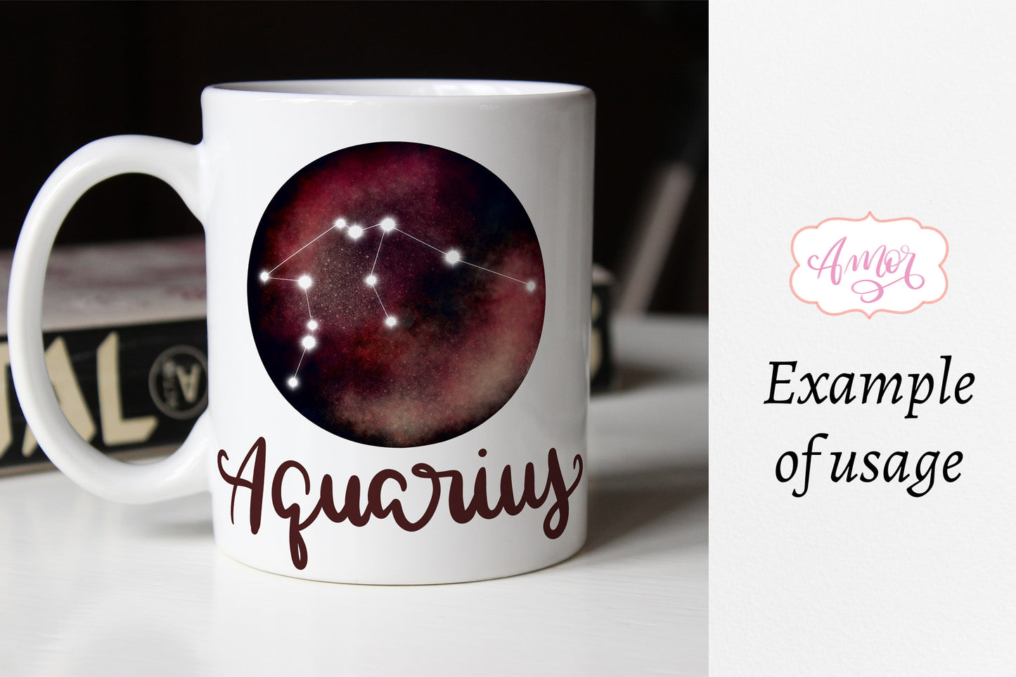 BUNDLE Zodiac signs sublimation design