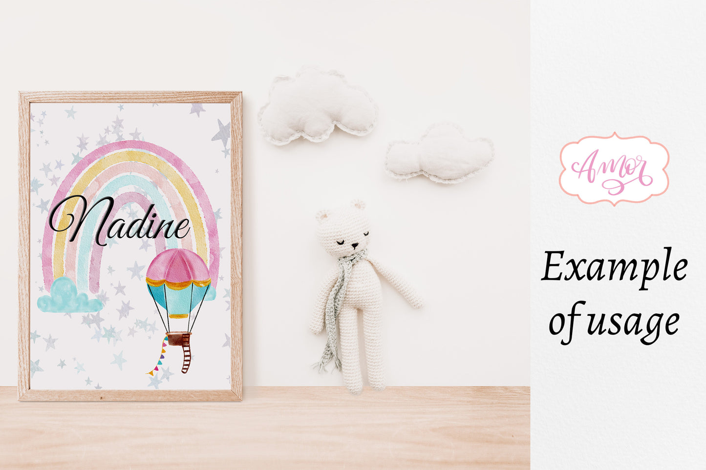 Watercolor Hot Air Balloons Clipart