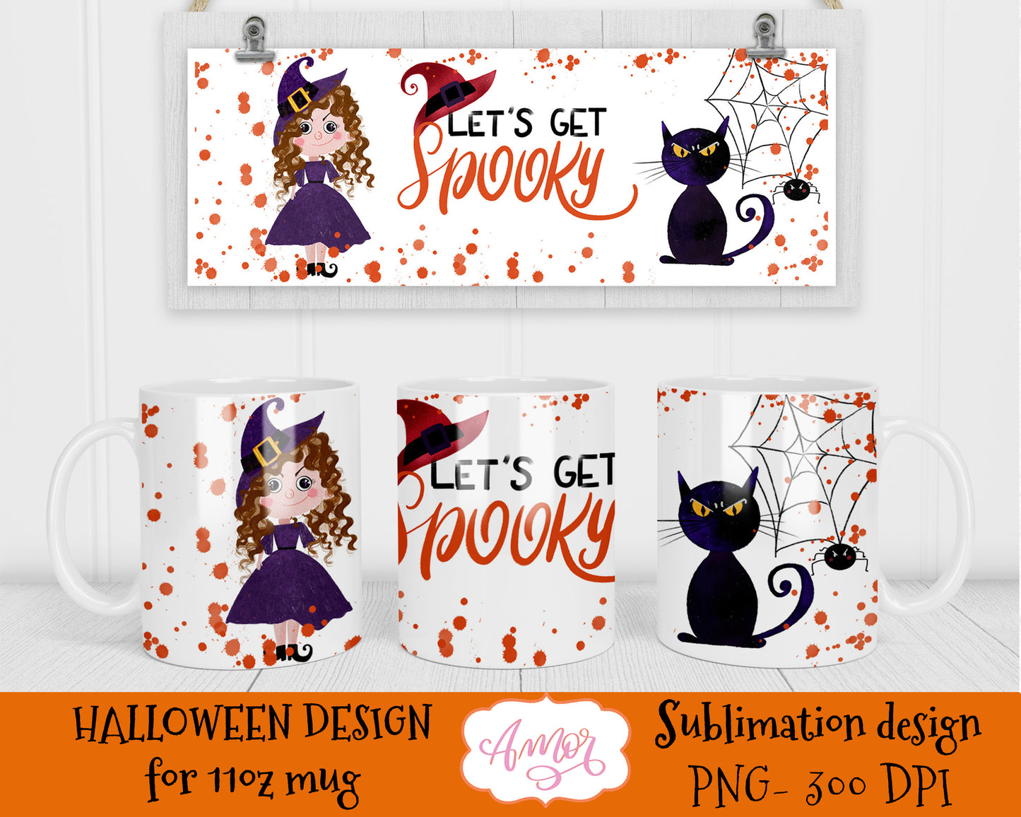 Halloween Mug sublimation design