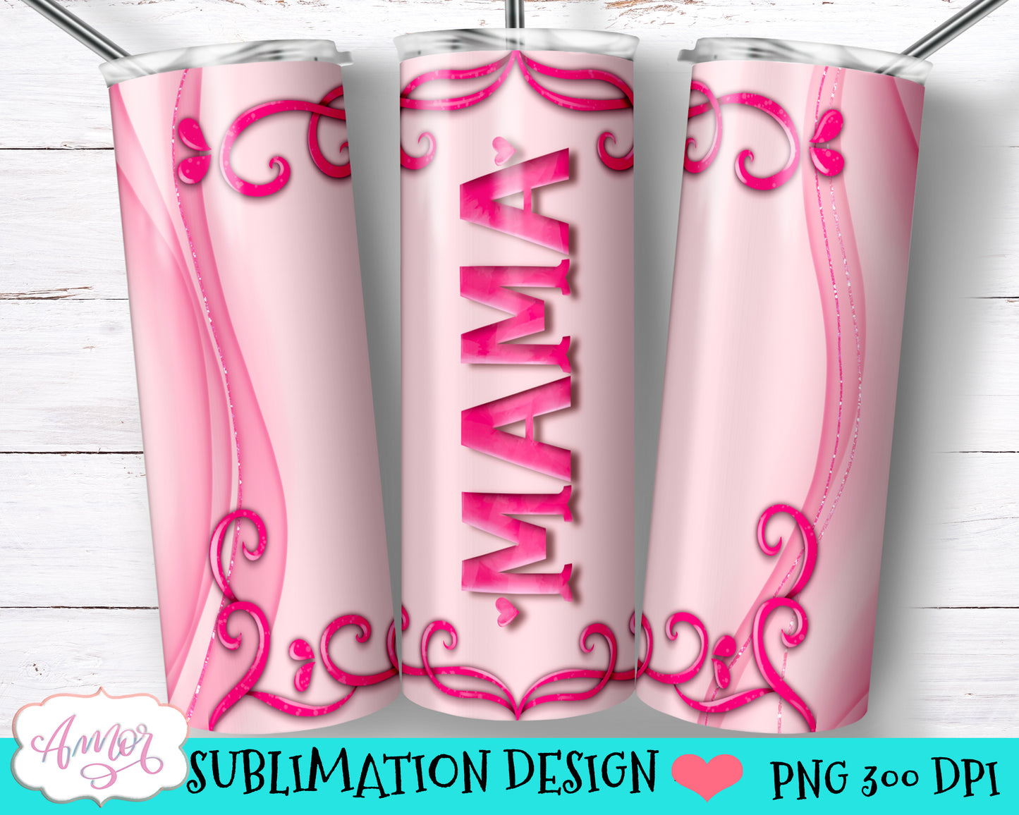 Mama tumbler wrap for sublimation for Mothers day
