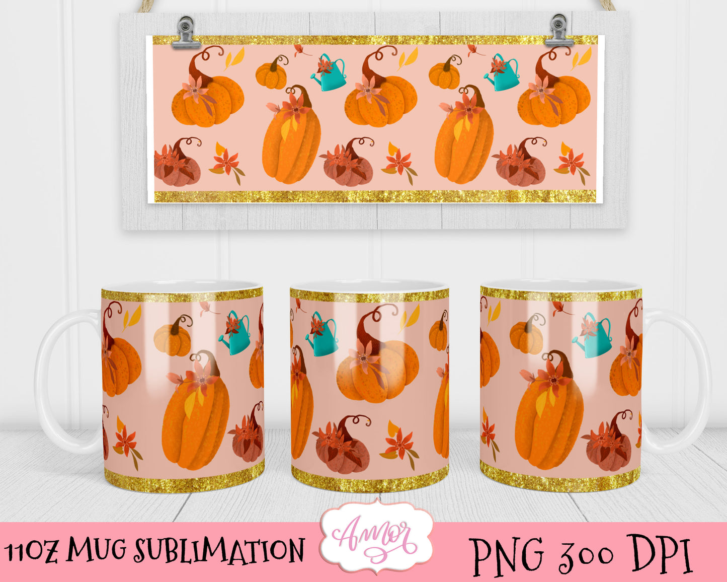 BUNDLE Fall 11oz mug sublimation design
