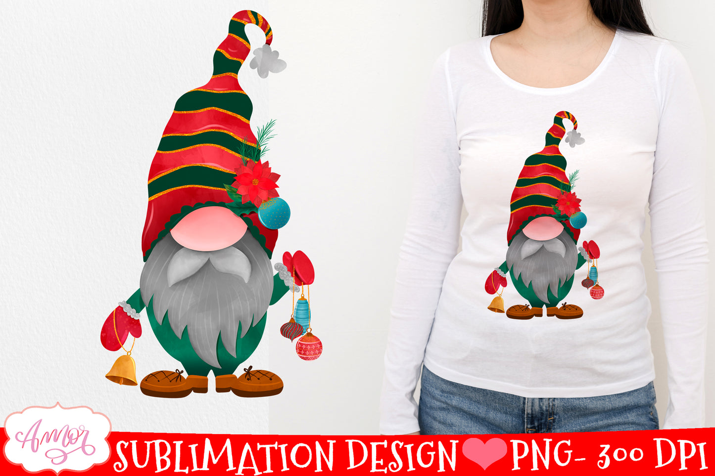 Christmas gnome BUNDLE for sublimation