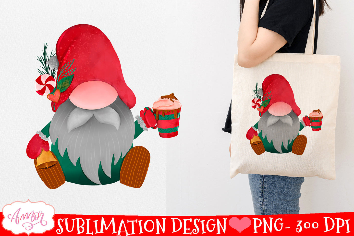 Christmas gnome BUNDLE for sublimation